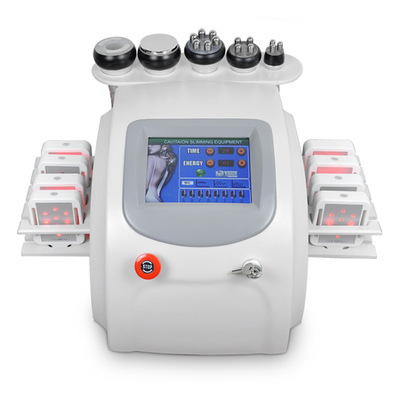 Portable 6 In 1 Body Slimming Machine Cavitation RF LipoLaser 40k Ultrasonic