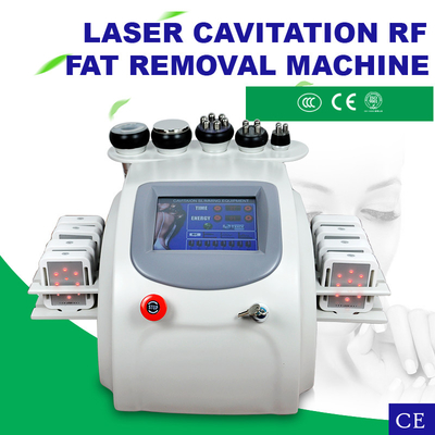 Portable 6 In 1 Body Slimming Machine Cavitation RF LipoLaser 40k Ultrasonic