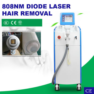 808nm Diode Laser Hair Removal Machine with 20-950ms Pulse Width 1~20Hz Frequency and 10 * 16mm Spot Size