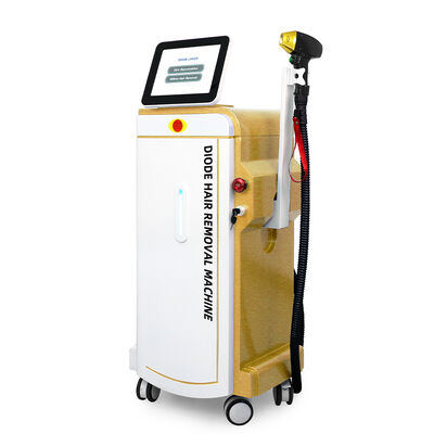 আইস কুলিং এবং 8 ইঞ্চি টাচ স্ক্রীন সহ 600W 808nm ডায়োড লেজার হেয়ার রিমুভাল মেশিন